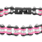 Mini Bling Crystal Bike Chain Black Pink - Unleashed Jewelry