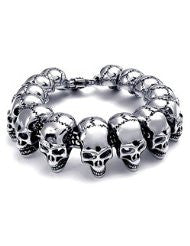 3D Skull Face bracelet - Unleashed Jewelry