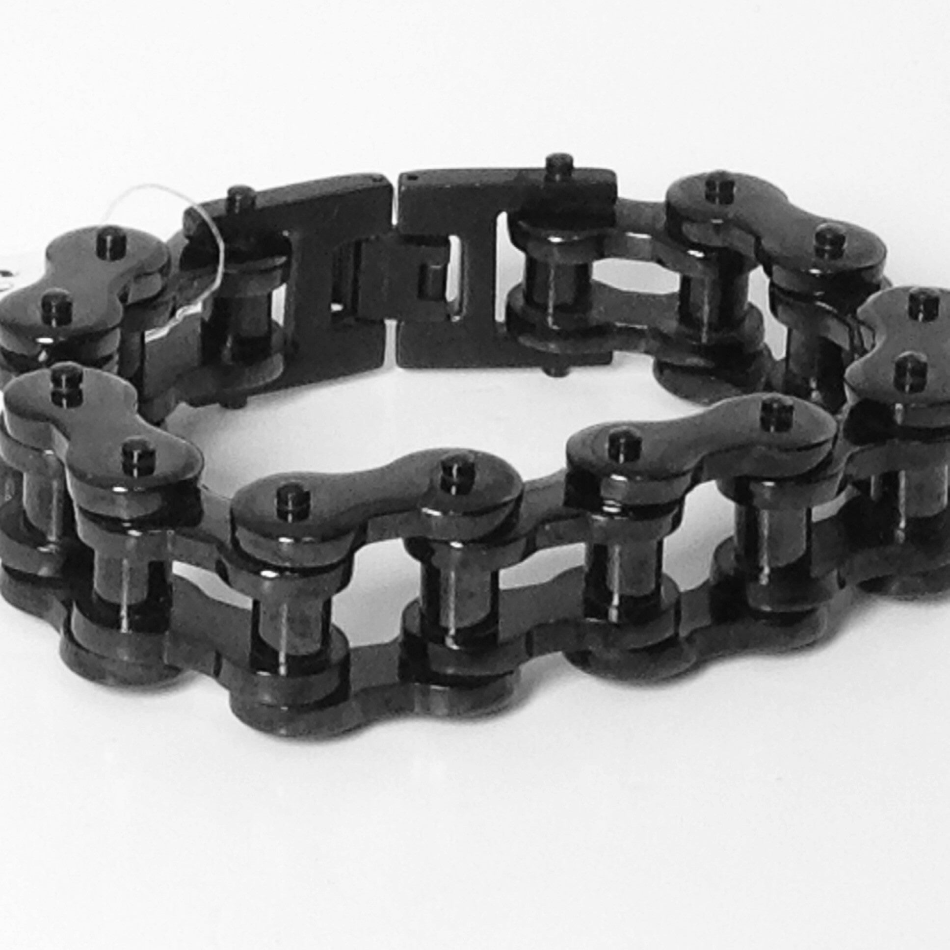 Stainless Steel Bike Chain 3/4 inch Black - Unleashed Jewelry