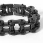 Stainless Steel Bike Chain 3/4 inch Black - Unleashed Jewelry