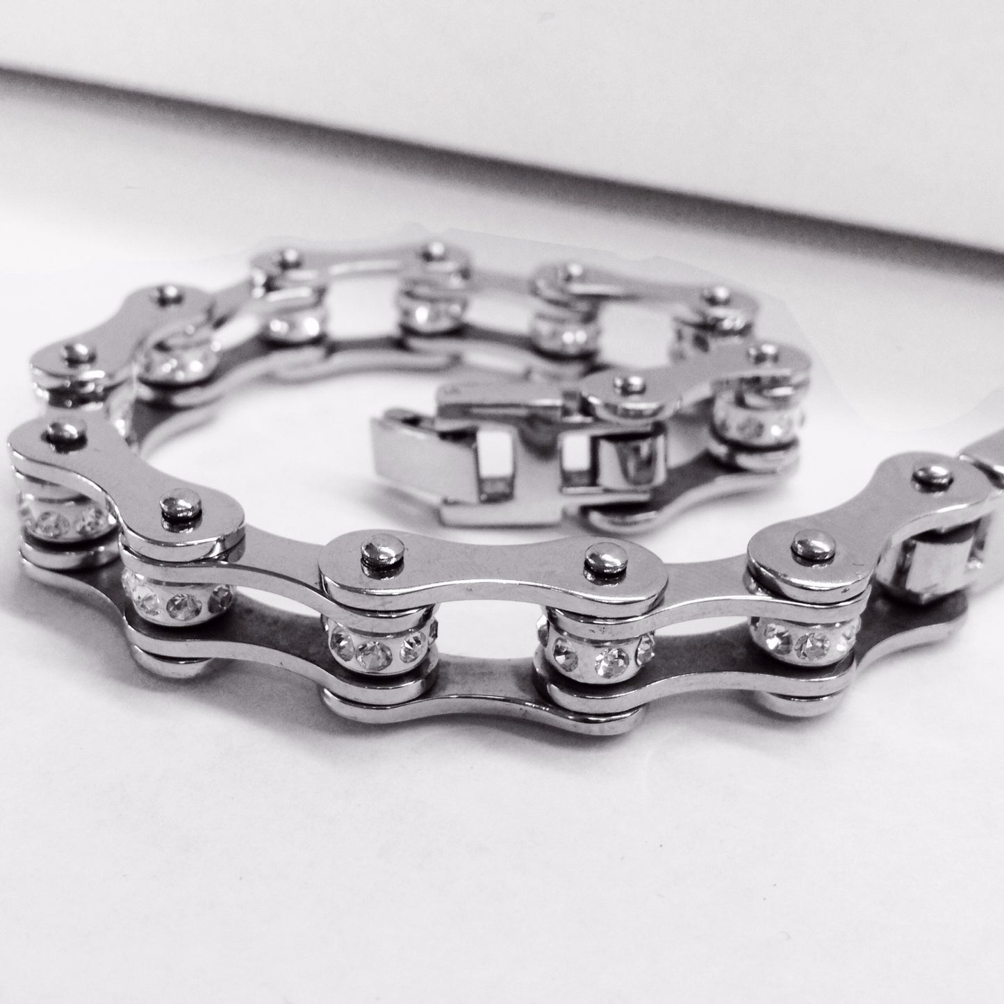 Bling Bike Chain Stainless Steel - Unleashed Jewelry