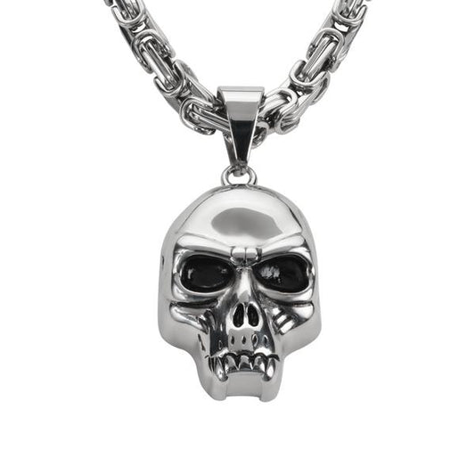 Fang skull with chain - Unleashed Jewelry