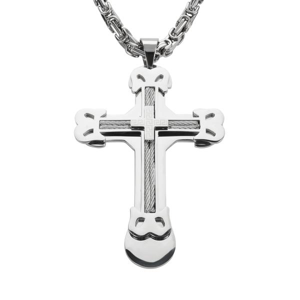 Triple Layer Cross with Wire - Unleashed Jewelry