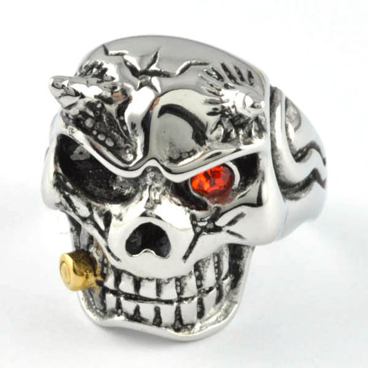 Bullet smoking devil - Unleashed Jewelry