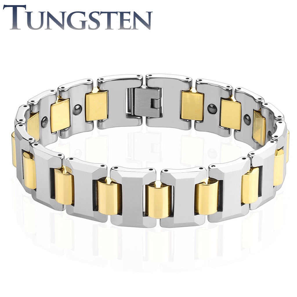 Tungsten De Niro Bracelet- Gold - Unleashed Jewelry