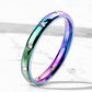 Rainbow ring with stones - Unleashed Jewelry