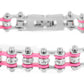Mini Bling Crystal Bike Chain Steel Pink - Unleashed Jewelry